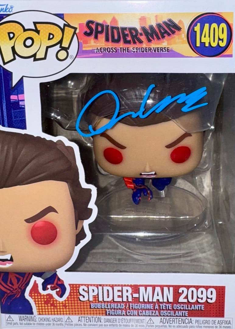 Oscar Isaac Signed Funko Pop #1409 "Spider-Man 2099" - Beckett COA
